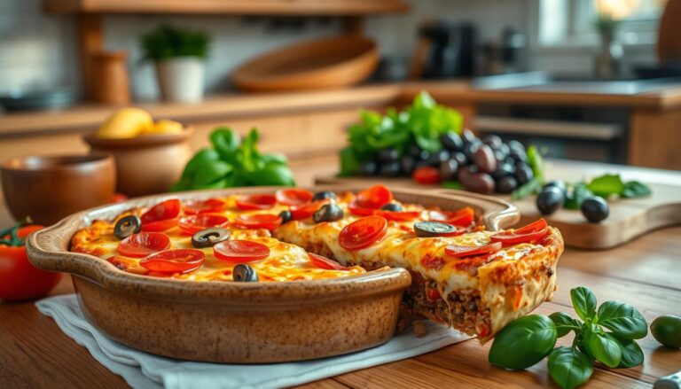 keto pizza casserole