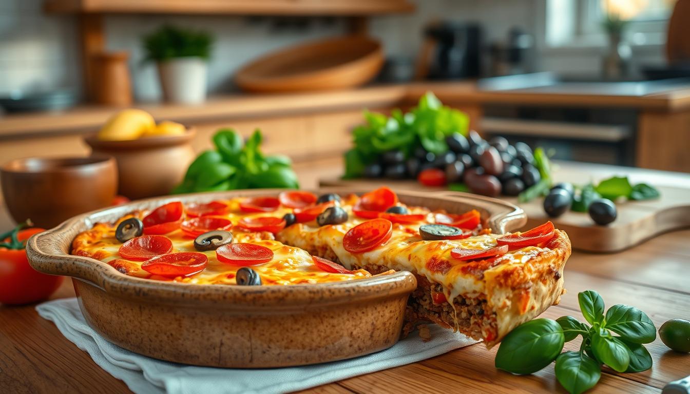 keto pizza casserole